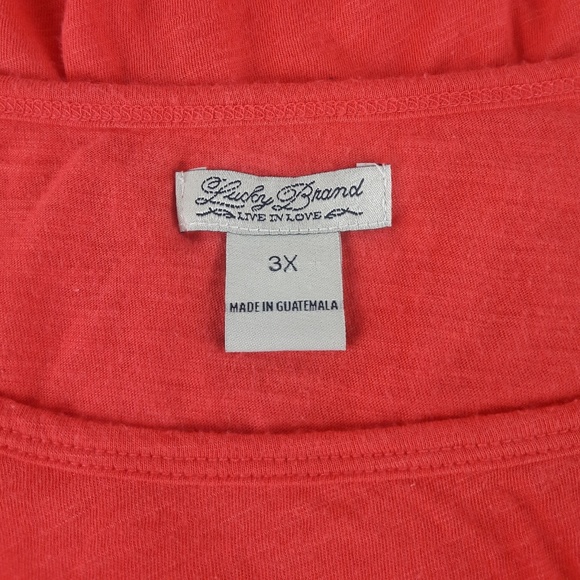 Lucky Brand Discharge Peacock Tee Shirt - Picture 5 of 6